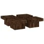 Mesa de centro madera contrachapada roble ahumado 90x90x28 cm de vidaXL, Mesas de centro - Ref: Foro24-826635, Precio: 74,74 ...