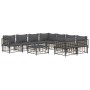 Gartenmöbel-Set 9-teilig und anthrazitfarbene PE-Rattan-Kissen von vidaXL, Outdoor-Sofas - Ref: Foro24-3186811, Preis: 784,18...