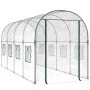 Transparent powder painted steel PVC greenhouse 160x400x190cm by vidaXL, Greenhouses - Ref: Foro24-317247, Price: 106,30 €, D...