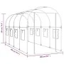 Transparent powder painted steel PVC greenhouse 160x400x190cm by vidaXL, Greenhouses - Ref: Foro24-317247, Price: 106,30 €, D...