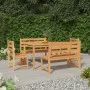 Juego de comedor para jardín 5 piezas madera maciza de teca de vidaXL, Conjuntos de jardín - Ref: Foro24-3157195, Precio: 738...