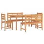 5-piece solid teak wood garden dining set by vidaXL, Garden sets - Ref: Foro24-3157195, Price: 762,20 €, Discount: %