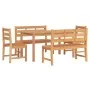 Juego de comedor para jardín 5 piezas madera maciza de teca de vidaXL, Conjuntos de jardín - Ref: Foro24-3157195, Precio: 738...