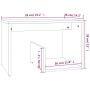 Beistelltisch aus geräuchertem Eichensperrholz, 59 x 36 x 38 cm von vidaXL, Seitentische - Ref: Foro24-826632, Preis: 30,49 €...