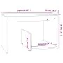 Mesa auxiliar madera contrachapada roble ahumado 59x36x38 cm de vidaXL, Mesas auxiliares - Ref: Foro24-826632, Precio: 30,06 ...