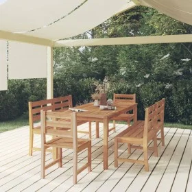 5-piece garden dining set solid teak wood by vidaXL, Garden sets - Ref: Foro24-3157201, Price: 869,81 €, Discount: %