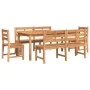 Juego de comedor para jardín 5 piezas madera maciza de teca de vidaXL, Conjuntos de jardín - Ref: Foro24-3157201, Precio: 866...
