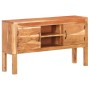 Aparador de madera maciza de acacia 116x30x66 cm