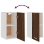 Oak brown engineered wood hanging cabinet 29.5x31x60cm by vidaXL, Kitchen cabinets - Ref: Foro24-826622, Price: 34,27 €, Disc...
