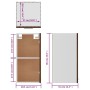 Hängeschrank aus eichenbraunem Holzwerkstoff, 29,5 x 31 x 60 cm von vidaXL, Küchenschränke - Ref: Foro24-826622, Preis: 34,75...
