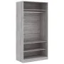 Kleiderschrank aus Sperrholz in Sonoma-Grau, 100 x 50 x 200 cm von vidaXL, Kleiderschränke - Ref: Foro24-826615, Preis: 180,1...