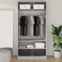 Kleiderschrank aus Sperrholz in Sonoma-Grau, 100 x 50 x 200 cm von vidaXL, Kleiderschränke - Ref: Foro24-826615, Preis: 180,1...