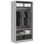 Kleiderschrank aus Sperrholz in Sonoma-Grau, 100 x 50 x 200 cm von vidaXL, Kleiderschränke - Ref: Foro24-826615, Preis: 187,6...