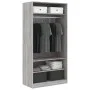 Kleiderschrank aus Sperrholz in Sonoma-Grau, 100 x 50 x 200 cm von vidaXL, Kleiderschränke - Ref: Foro24-826615, Preis: 180,1...