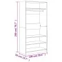 Kleiderschrank aus Sperrholz in Sonoma-Grau, 100 x 50 x 200 cm von vidaXL, Kleiderschränke - Ref: Foro24-826615, Preis: 180,1...