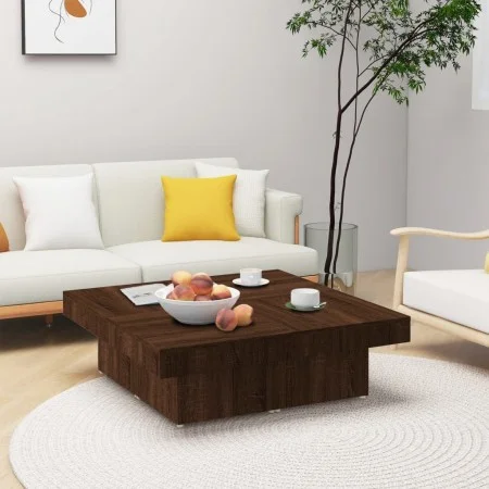 Couchtisch aus braunem Eichensperrholz 90x90x28 cm von vidaXL, Couchtisch - Ref: Foro24-826637, Preis: 81,74 €, Rabatt: %
