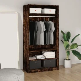 Sperrholzschrank Räuchereiche Farbe 100x50x200 cm von vidaXL, Kleiderschränke - Ref: Foro24-826614, Preis: 176,66 €, Rabatt: %