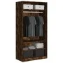 Plywood wardrobe in smoked oak color, 100x50x200 cm by vidaXL, Wardrobes - Ref: Foro24-826614, Price: 176,62 €, Discount: %