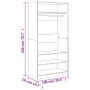Sperrholzschrank Räuchereiche Farbe 100x50x200 cm von vidaXL, Kleiderschränke - Ref: Foro24-826614, Preis: 182,94 €, Rabatt: %