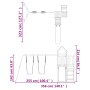 Douglas-Massivholz-Außenspielplatz von vidaXL, Schaukeln und Spielgeräte - Ref: Foro24-3155844, Preis: 430,22 €, Rabatt: %