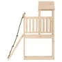 Solid pine wood playhouse with climbing wall by vidaXL, Swings and play structures - Ref: Foro24-3155963, Price: 215,22 €, Di...