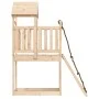Solid pine wood playhouse with climbing wall by vidaXL, Swings and play structures - Ref: Foro24-3155963, Price: 215,22 €, Di...