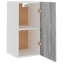 Hanging wardrobe in gray Sonoma wood engineering, 29.5x31x60 cm by vidaXL, Kitchen cabinets - Ref: Foro24-826621, Price: 41,2...