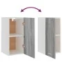 Hanging wardrobe in gray Sonoma wood engineering, 29.5x31x60 cm by vidaXL, Kitchen cabinets - Ref: Foro24-826621, Price: 41,2...