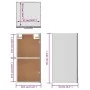 Hanging wardrobe in gray Sonoma wood engineering, 29.5x31x60 cm by vidaXL, Kitchen cabinets - Ref: Foro24-826621, Price: 41,2...