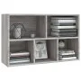 Regal aus grauem Sonoma-Sperrholz 50x25x80cm von vidaXL, Bücherregale und Regale - Ref: Foro24-826612, Preis: 41,68 €, Rabatt: %