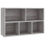 Regal aus grauem Sonoma-Sperrholz 50x25x80cm von vidaXL, Bücherregale und Regale - Ref: Foro24-826612, Preis: 43,03 €, Rabatt: %