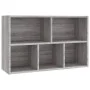Regal aus grauem Sonoma-Sperrholz 50x25x80cm von vidaXL, Bücherregale und Regale - Ref: Foro24-826612, Preis: 41,68 €, Rabatt: %