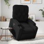 Sillón reclinable elevable cuero artificial negro en Sillones | Comprar online en Foro24