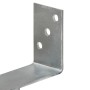 Fence anchors 6 pcs silver galvanized steel 9x6x30 cm by vidaXL, Spikes for anchoring in the ground - Ref: Foro24-145316, Pri...