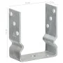 Fence anchors 6 pcs silver galvanized steel 12x6x15 cm by vidaXL, Spikes for anchoring in the ground - Ref: Foro24-145339, Pr...