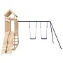 Solid pine wood outdoor playground by vidaXL, Swings and play structures - Ref: Foro24-3155873, Price: 348,48 €, Discount: %