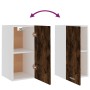 Engineered wood hanging furniture smoked oak 29.5x31x60cm by vidaXL, Kitchen cabinets - Ref: Foro24-826620, Price: 33,89 €, D...