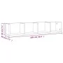 Wall shelf for CD wood in brown oak color 100x18x18 cm by vidaXL, Shelves and shelves - Ref: Foro24-826619, Price: 31,22 €, D...
