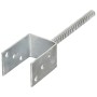 Fence anchors 6 units galvanized steel silver 7x6x30 cm by vidaXL, Spikes for anchoring in the ground - Ref: Foro24-145312, P...