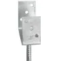 Fence anchors 6 units galvanized steel silver 7x6x30 cm by vidaXL, Spikes for anchoring in the ground - Ref: Foro24-145312, P...