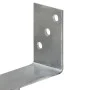 Fence anchors 6 units galvanized steel silver 7x6x30 cm by vidaXL, Spikes for anchoring in the ground - Ref: Foro24-145312, P...