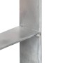 Zaunanker 6 Stück silber verzinkter Stahl 14x6x60 cm von vidaXL, Spikes zur Verankerung im Boden - Ref: Foro24-145309, Preis:...