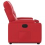 Sillón elevable eléctrico cuero artificial rojo