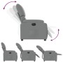 Sillón reclinable eléctrico tela gris claro