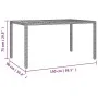 Garden dining set 7 pieces and gray synthetic rattan cushions by vidaXL, Garden sets - Ref: Foro24-3157539, Price: 570,02 €, ...