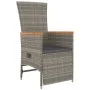 5-piece garden dining set with gray synthetic rattan cushions by vidaXL, Garden sets - Ref: Foro24-3157557, Price: 574,34 €, ...
