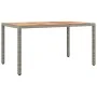 5-teiliges Garten-Esszimmerset mit synthetischen Rattankissen grau von vidaXL, Gartensets - Ref: Foro24-3157557, Preis: 574,2...