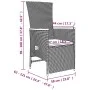 5-piece garden dining set with gray synthetic rattan cushions by vidaXL, Garden sets - Ref: Foro24-3157557, Price: 574,34 €, ...