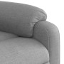Sillón reclinable de masaje eléctrico tela gris claro