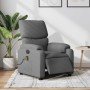 Sillón reclinable de masaje eléctrico tela gris oscuro en Sillones | Comprar online en Foro24